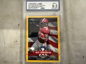 lot 7 image: CCG Mint 9.5 Ceedee Lamb All American Rookie