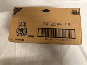 lot 111 image: 2 Packages of Chips Ahoy Big Chewy Chocolate Brownie