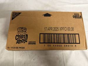 lot 112 image: 2 Packages of Chips Ahoy Big Chewy Chocolate Brownie