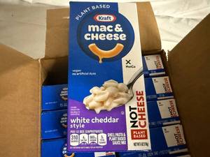 lot 120 image: 12 Packs of Kraft White Cheddar Plant Based Mac and Cheese