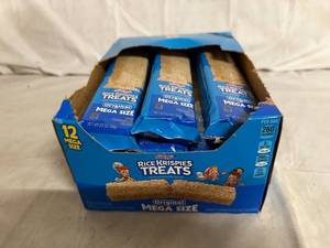 lot 137 image: 12 Pack of Mega Sized Rice Krispies Treats