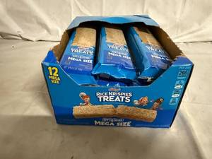 lot 140 image: 12 Pack of Mega Sized Rice Krispies Treats