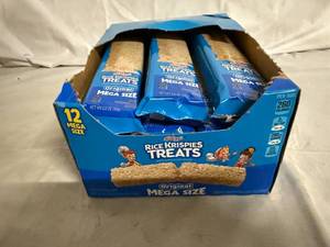 lot 143 image: 12 Pack of Mega Sized Rice Krispies Treats