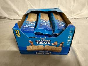 lot 144 image: 12 Pack of Mega Sized Rice Krispies Treats