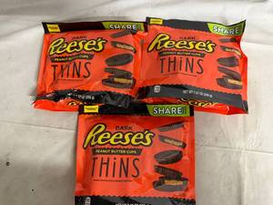 lot 179 image: 3 Bags of Dark Reeses Thins