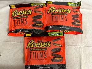 lot 181 image: 3 Bags of Dark Reeses Thins