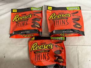 lot 183 image: 3 Bags of Dark Reeses Thins
