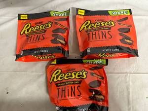 lot 184 image: 3 Bags of Dark Reeses Thins