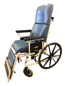 lot 12 image: Invacare HTR Tilt & Recline Wheelchair - For Optimal Positioning and Patient Comfort - Works Great