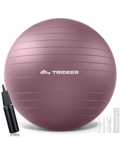 lot 111 image: Brand New Trideer Yoga Ball - Exercise Ball for Workout Pilates Stability Medium Purple