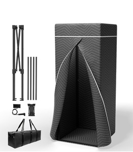 lot 135 image: Brand New Portable Vocal Booth,Recording Booth Sound Booth for Recording Echo-Free Vocals Complete Home Recording Studio Foldable with Travel Bag for Podcasts & Music, Voiceovers $209.99 Retail