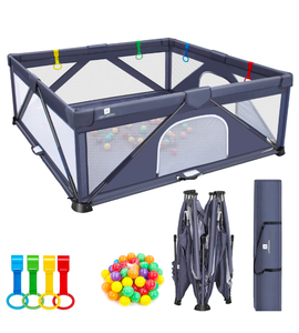 lot 136 image: Brand New Alfrescool 71x71 XL Play Yard for Babies and Toddlers for Indoor and Outdoor Use $299.99 Retail