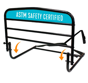 lot 165 image: Brand New Stander 30 inch Safety Bed Rail, Folding Guardrail for Adults, Seniors, and Elderly, Bedside Stand Assist Bar, Fits King, Queen, Full, and Twin Beds $99.99 Retail