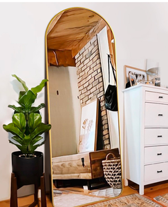 lot 168 image: Brand New ITSRG Floor Mirror Full Length Mirror with Stand Arched $105.98 Retail