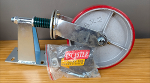 lot 171 image: Brand New Gate Wheel 8inch Fence Gate Wheels for Metal Tube Gate 800lb Capacity 360 Degree Rotation Spring-Loaded Heavy Duty Gate Caster with Screws & Screwdriver $84.99 Retail