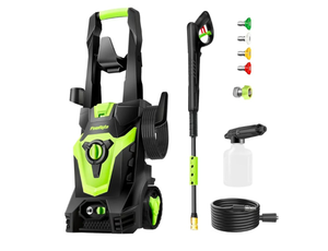 Brand New 5000 PSI Electric Pressure Washer commowner Power Washer Electric Powered, High Pressure Cleaner Machine with 33ft Extension Hose, Soap Bottle and 4 Nozzle Retail $145.99