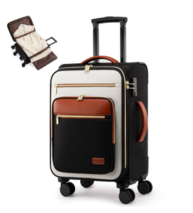lot 198 image: Brand New Lovevook Carry on Suitcase 22 x 14 x 9 Waterproof Lightweight with 360 Swivel Wheels $109.99 Retail