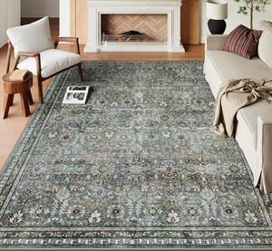 lot 205 image: Brand New LaHome Charcoal Gray 6ft x 9 ft Area Rug $89.99 Retail
