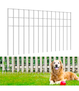 lot 208 image: Brand New Animal Barrier Fence Heavy Duty Rods with 1.5 Gap 15pcs for Outdoors Metal Fence Panel Ground Stakes 30ft $109.99 Retail