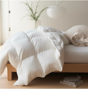 lot 216 image: Brand New Maple & Stone Feather Down Comforter Queen Size All Season White Down Duvet Ultra Soft $64.99
