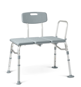 lot 219 image: Brand New Medline Transfer Bench for Bathtubs and Showers Adjustable Heavy Duty up to 400lbs Weight Limit $59.84 Retail