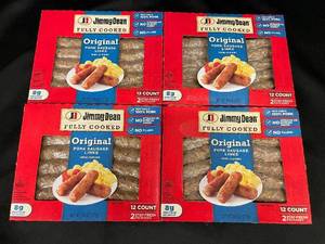 4 Packs of Jimmy Dean Fully Cooked Original Pork Sausage Links