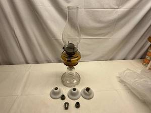 lot 14 image: Vintage Glass Lantern