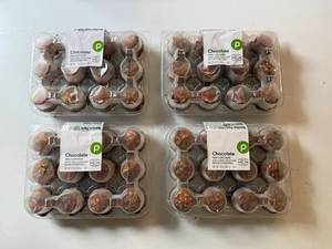 lot 79 image: CC. 4x 10oz Mini Chocolate Cupcakes-122025-Peanut Free