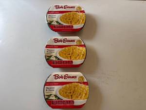 lot 85 image: CC. 3x 1lb 4oz Bob Evans Macaroni & Cheese