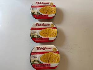 lot 86 image: CC. 3x 1lb 4oz Bob Evans Macaroni & Cheese