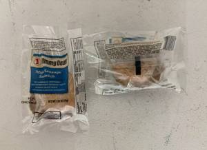 lot 97 image: EE. 25x Jimmy Dean Maple Sausage Sandwich