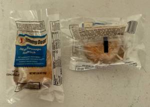 lot 99 image: EE. 25x Jimmy Dean Maple Sausage Sandwich