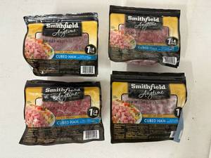 lot 116 image: L. 4x 1lb Cubed Ham-Smithfield Anytime Favorites