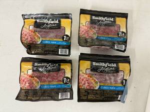 lot 118 image: L. 4x 1lb Cubed Ham-Smithfield Anytime Favorites