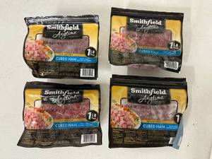 lot 119 image: L. 4x 1lb Cubed Ham-Smithfield Anytime Favorites