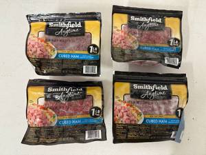 lot 120 image: L. 4x 1lb Cubed Ham-Smithfield Anytime Favorites