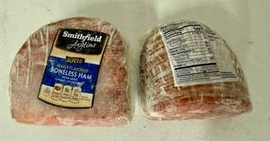 lot 122 image: E. 4.05lbs lbs Smithfield Sliced Boneless Ham-Maple Flavored
