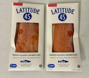 lot 133 image: UP. 2x 8oz Smoked Atlantic Salmon Loin-Sliced
