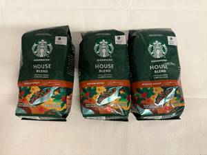 lot 168 image: SSS. 3x 12oz Starbucks Ground House Blend