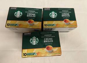 lot 172 image: SSS. 3x 10ct Starbucks Crme Brulee-K-Cups