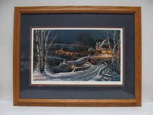 lot 69 image: Hand Numbered TERRY REDLIN Framed Print Family Traditions