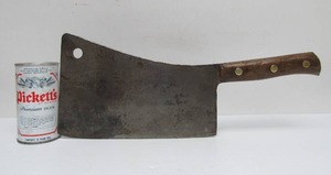 lot 115 image: Awesome Large Antique FOSTER BROS Butchers Meat Cleaver