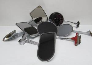 lot 117 image: Greta Lot of 1940s-50s-60s Chrome Car Mirrors