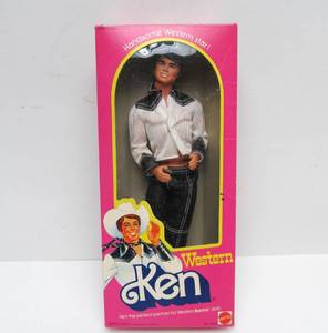 lot 135 image: Vintage Western Star KEN Barbie Figure in Box