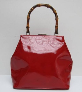 lot 19 image: Beautiful Genuine GUCCI Handbag wBamboo Handle