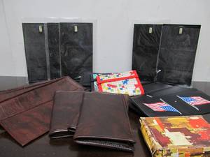lot 36 image: Large Group of NOS Vintage Leather Wallets