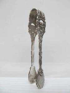 lot 147 image: Antique Austro-Hungarian Sterling Silver Sugar Tongs - ca. 1890