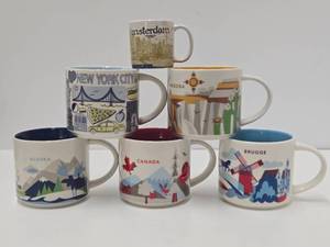 lot 216 image: Lot of 6 Unused STARBUCKS Coffee Mugs