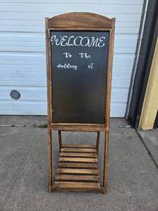 lot 227 image: Nice Folding Announcement  Restaurant  Wedding Outdoor Display Board
