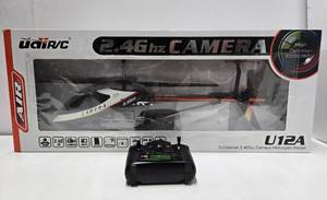 lot 293 image: UDI RC Helicopter Drone wCamera Model U12A
